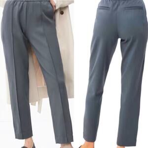 Everlane Dream Pant Elastic Waist Tapered Leg Knit Pants Slate Women Small NWT